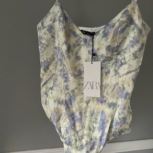 Brand New ZARA Size Large Tie Dye Bodysuit
